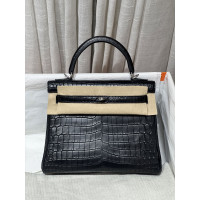 Kelly 25CM 실버 버클 핸드백