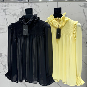 SAINT LAURENT 시폰 투피스 세트