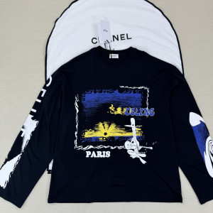 CELINE 블랙 긴팔 티셔츠