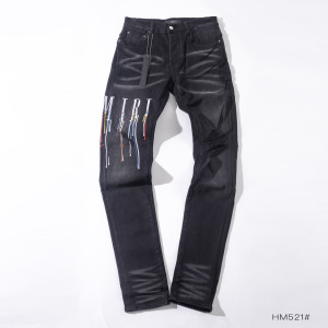 AMIRI 블랙 슬림핏 데님팬츠